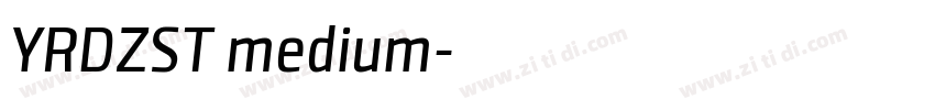 YRDZST medium字体转换